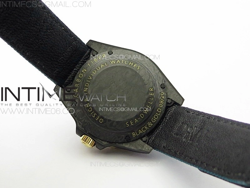 Sea Dweller 43mm Carbon YG 'IRBIS' DIWF Best Edition Carbon Dial on Black Nylon Strap A2824