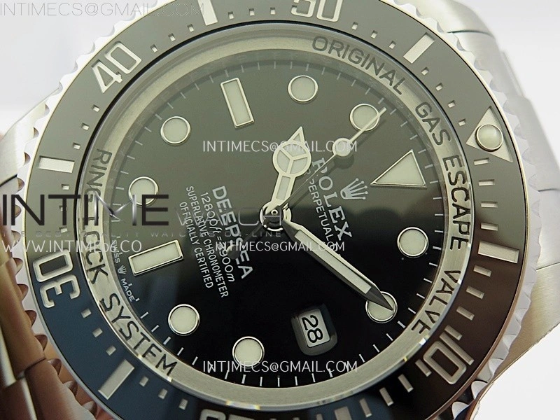 Sea-Dweller DEEPSEA 126660 904L SS 3EF Best Edition Black Dial On Oyster Bracelet VR3235