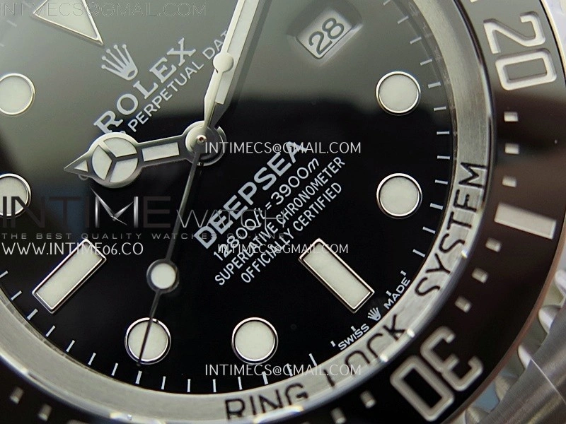 Sea-Dweller DEEPSEA 126660 904L SS 3EF Best Edition Black Dial On Oyster Bracelet VR3235