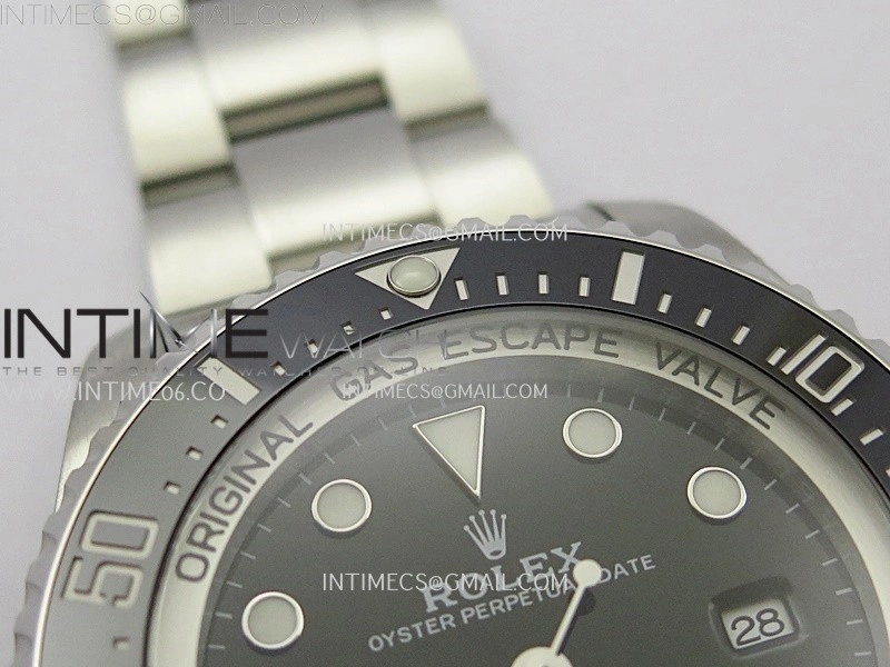 Sea-Dweller DEEPSEA 126660 904L SS 3EF Best Edition Black Dial On Oyster Bracelet VR3235