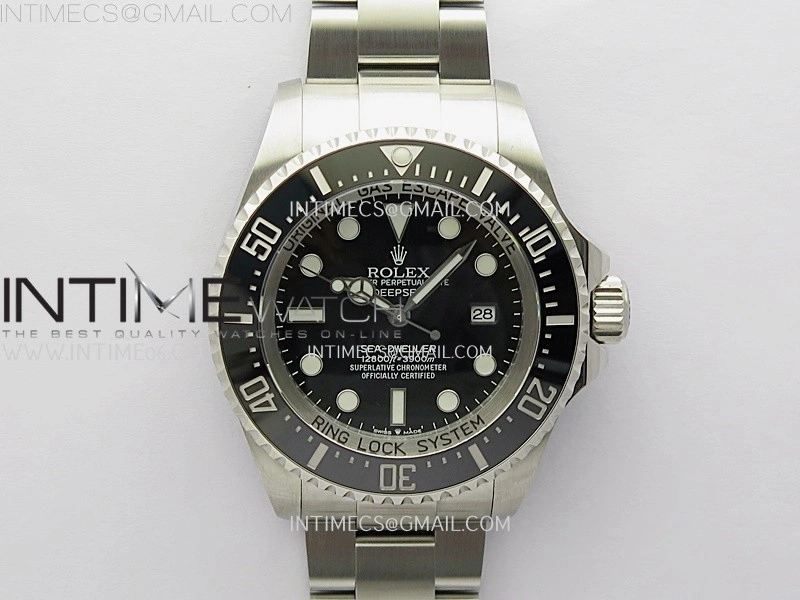 Sea-Dweller DEEPSEA 126660 904L SS V9F Best Edition Black Dial On Oyster Bracelet VR3235