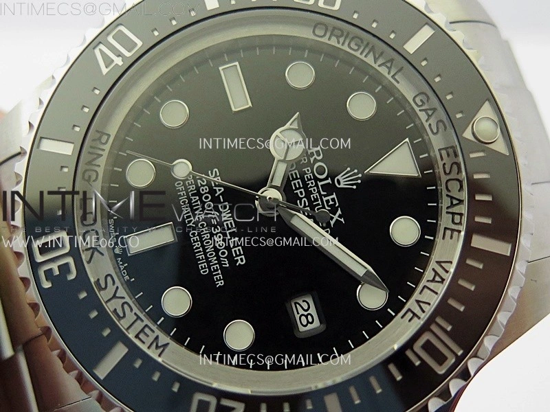 Sea-Dweller DEEPSEA 126660 904L SS V9F Best Edition Black Dial On Oyster Bracelet VR3235
