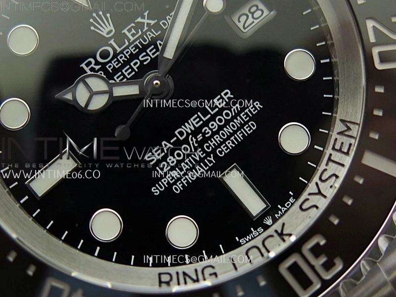 Sea-Dweller DEEPSEA 126660 904L SS V9F Best Edition Black Dial On Oyster Bracelet VR3235