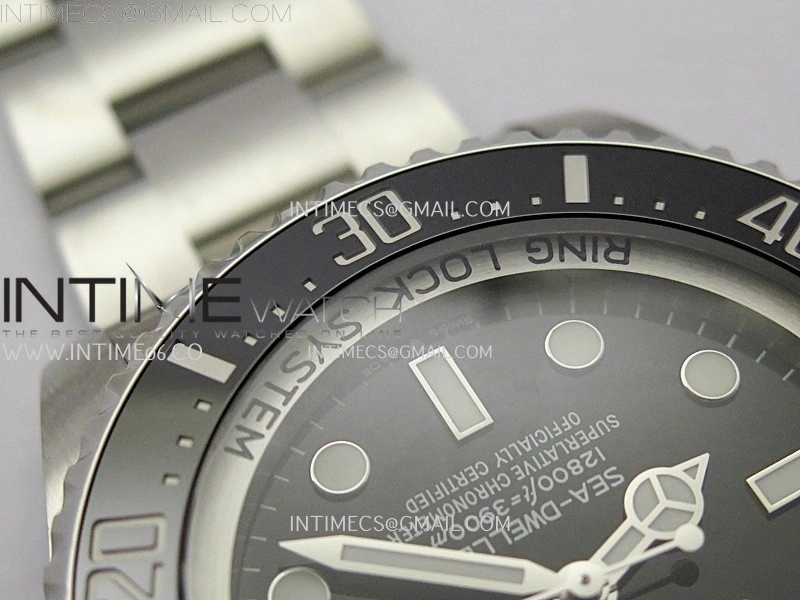 Sea-Dweller DEEPSEA 126660 904L SS V9F Best Edition Black Dial On Oyster Bracelet VR3235