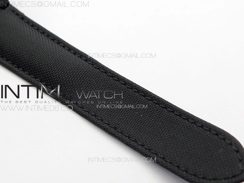 Ballon Bleu 42mm DLC 3KF 1:1 Best Edition Black Texture Dial on Black Leather Strap A2824