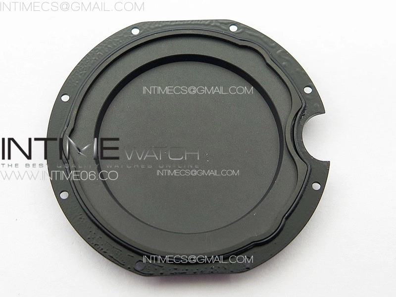 Ballon Bleu 42mm DLC 3KF 1:1 Best Edition Black Texture Dial on Black Leather Strap A2824
