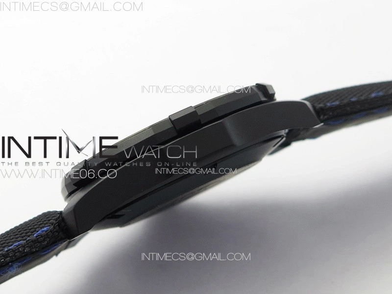 Aquaracer Calibre 5 PVD 41mm TARF 1:1 Best Edition Carbon Blue Dial on Black Nylon Strap SW200
