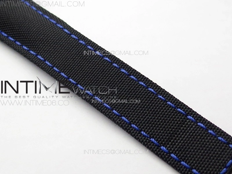 Aquaracer Calibre 5 PVD 41mm TARF 1:1 Best Edition Carbon Blue Dial on Black Nylon Strap SW200