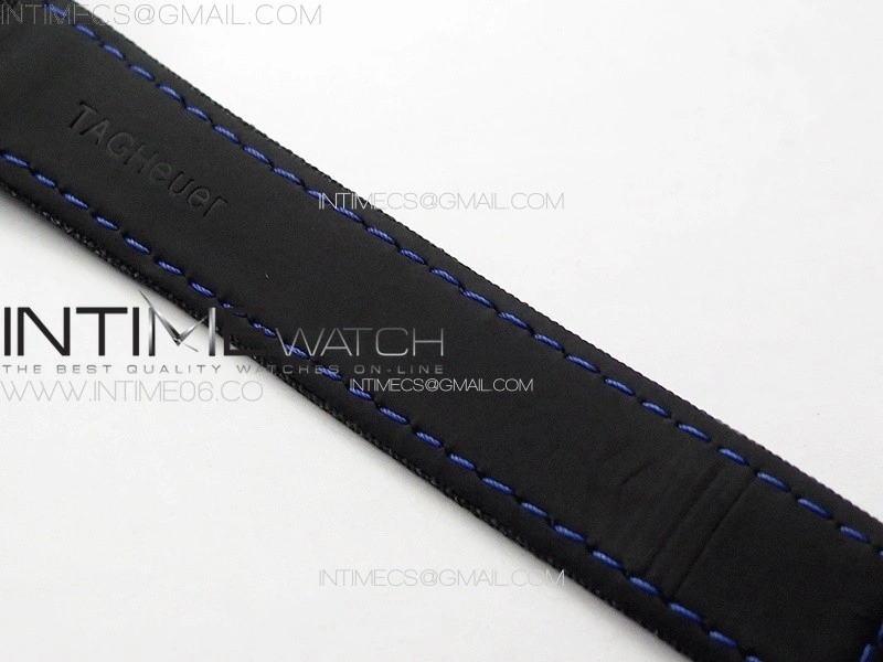 Aquaracer Calibre 5 PVD 41mm TARF 1:1 Best Edition Carbon Blue Dial on Black Nylon Strap SW200