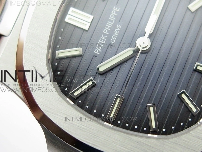 Nautilus Jumbo 5711 Super Replication PPF V4 1:1 Best Edition Blue Textured Dial on Black Leather Strap PPF324