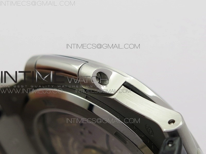 Nautilus Jumbo 5711 Super Replication PPF V4 1:1 Best Edition Blue Textured Dial on Black Leather Strap PPF324