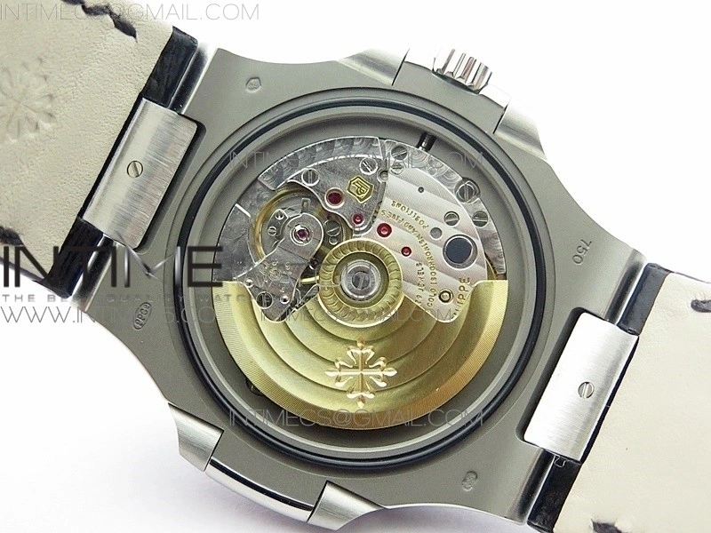 Nautilus Jumbo 5711 Super Replication PPF V4 1:1 Best Edition Blue Textured Dial on Black Leather Strap PPF324