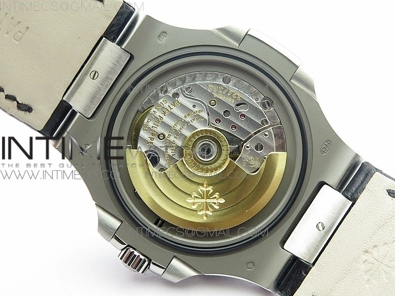Nautilus Jumbo 5711 Super Replication PPF V4 1:1 Best Edition Blue Textured Dial on Black Leather Strap PPF324
