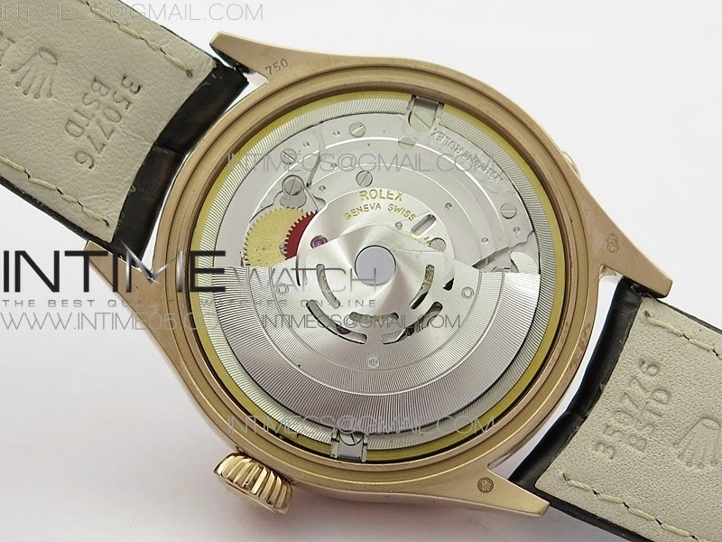 Cellini 50535 Moonphase RG GMF Best Edition White Dial on Brown Leather Strap A3195