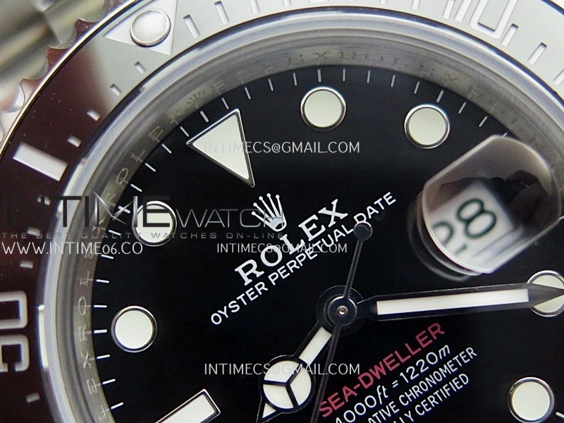 Sea-Dweller 126600 43mm 904L SS QF 1:1 Best Edition Black Dial On Oyster Bracelet SH3235