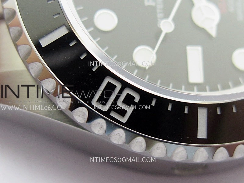Sea-Dweller 126600 43mm 904L SS QF 1:1 Best Edition Black Dial On Oyster Bracelet SH3235
