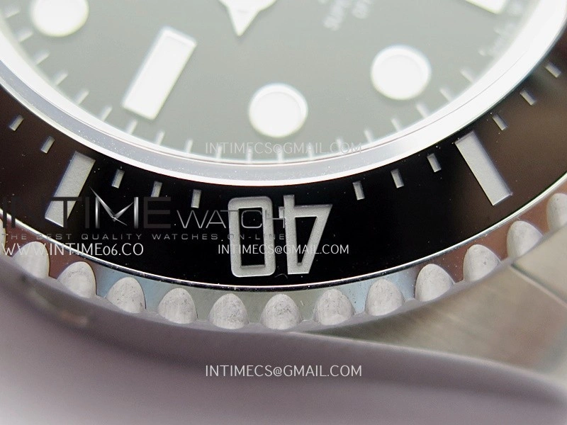 Sea-Dweller 126600 43mm 904L SS QF 1:1 Best Edition Black Dial On Oyster Bracelet SH3235