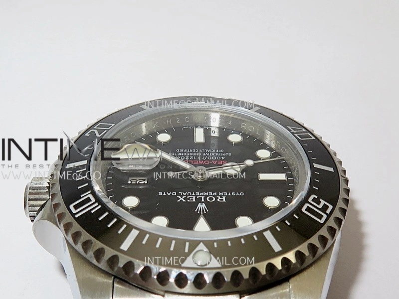 Sea-Dweller 126600 43mm 904L SS QF 1:1 Best Edition Black Dial On Oyster Bracelet SH3235