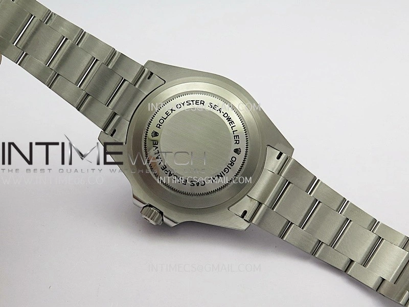 Sea-Dweller 126600 43mm 904L SS QF 1:1 Best Edition Black Dial On Oyster Bracelet SH3235
