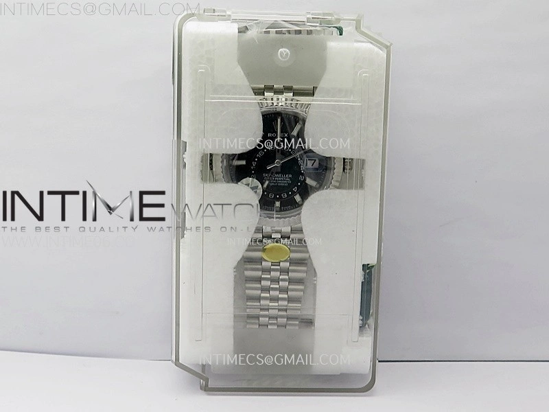 Sky-Dweller 326934 904L SS ZF 1:1 Best Edition Black Dial on Jubilee Bracelet Asian 2824