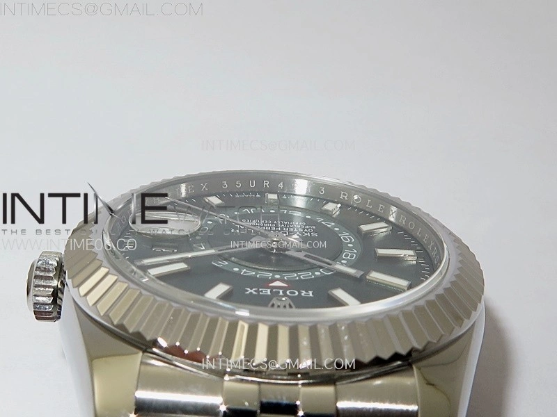 Sky-Dweller 326934 904L SS ZF 1:1 Best Edition Green Dial on Jubilee Bracelet Asian 2824