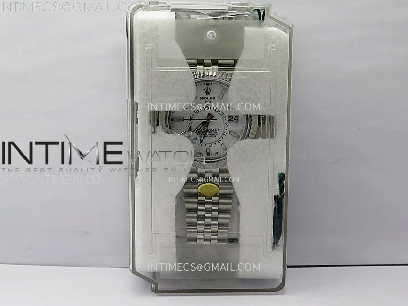 Sky-Dweller 326934 904L SS ZF 1:1 Best Edition White Dial on Jubilee Bracelet Asian 2824