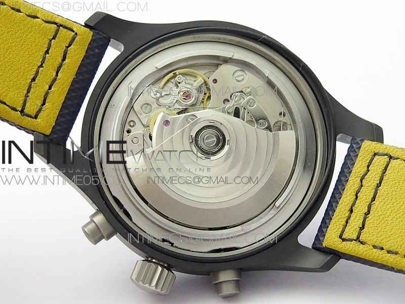 Pilot Chrono Blue Angels Black Ceramic ZF Best Edition on Blue Leather Strap A7750