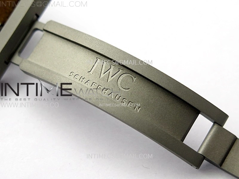 Big Pilot IW329701 Ti M+F 1:1 Best Edition Black Dial on Brown Leather Strap SEIKO 8N-24