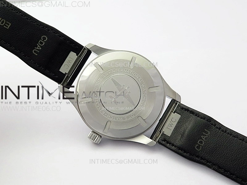 Pilot Mark XX IW328201 ZF 1:1 Best Edition Black Dial on Black Leather Strap A32111