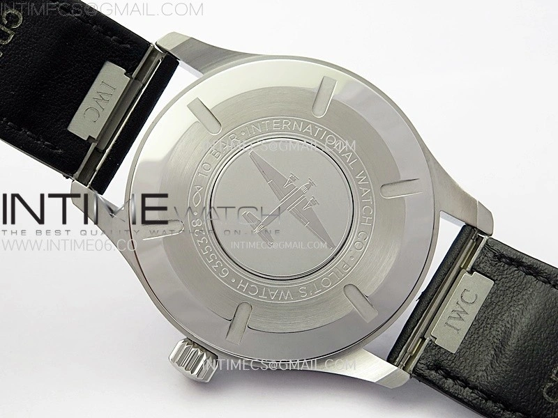 Pilot Mark XX IW328201 ZF 1:1 Best Edition Black Dial on Black Leather Strap A32111