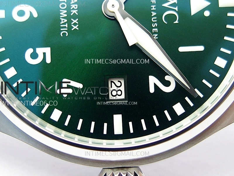 Pilot Mark XX IW328205 ZF 1:1 Best Edition Green Dial on Brown Leather Strap A32111