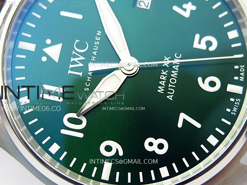 Pilot Mark XX IW328205 ZF 1:1 Best Edition Green Dial on Brown Leather Strap A32111