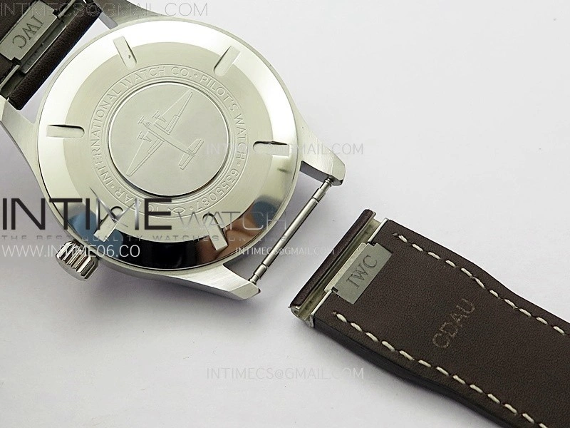 Pilot Mark XX IW328205 ZF 1:1 Best Edition Green Dial on Brown Leather Strap A32111
