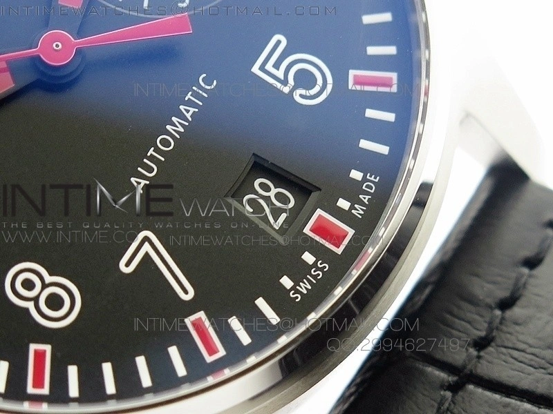 Big Pilot Real PR IW500435 "Muhammad Ali" AZF Best Edition on Black Leather Strap A51111