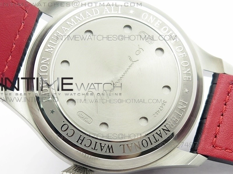 Big Pilot Real PR IW500435 "Muhammad Ali" AZF Best Edition on Black Leather Strap A51111