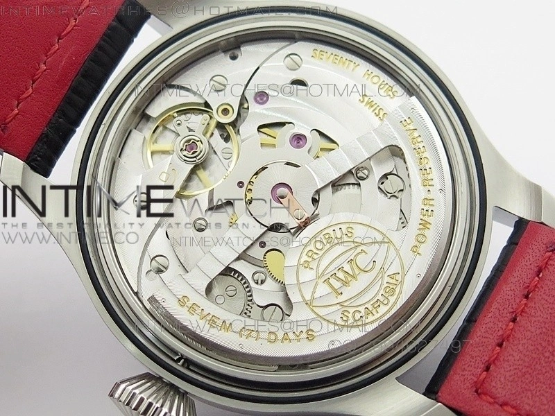 Big Pilot Real PR IW500435 "Muhammad Ali" AZF Best Edition on Black Leather Strap A51111