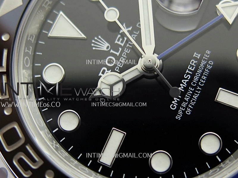 GMT-Master II 126710 BLNR Black Blue 904L SS Clean Plus 1:1 Best Edition Black Dial On Jubilee Bracelet DD3285 CHS