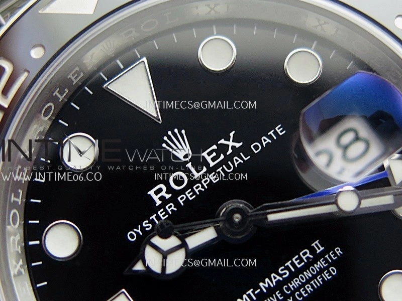 GMT-Master II 126710 BLNR Black Blue 904L SS Clean Plus 1:1 Best Edition Black Dial On Jubilee Bracelet DD3285 CHS