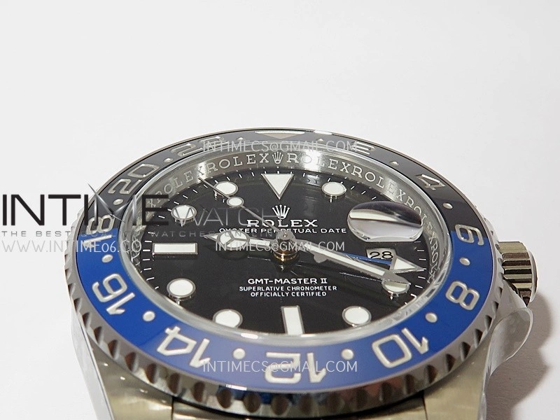 GMT-Master II 126710 BLNR Black Blue 904L SS Clean Plus 1:1 Best Edition Black Dial On Jubilee Bracelet DD3285 CHS