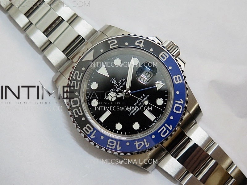 GMT-Master II 126710 BLNR Black Blue Ceramic 904L SS APSF 1:1 Best Edition Blue Dial On Oyster Bracelet VR3285 CHS