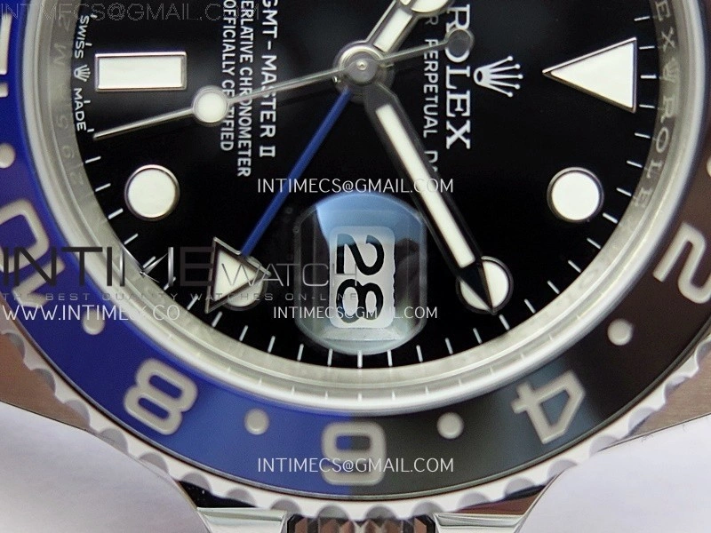 GMT-Master II 126710 BLNR Black Blue Ceramic 904L SS APSF 1:1 Best Edition Blue Dial On Oyster Bracelet VR3285 CHS