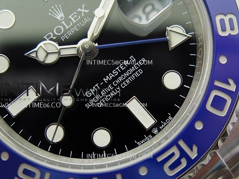 GMT-Master II 126710 BLNR Black Blue Ceramic 904L SS APSF 1:1 Best Edition Blue Dial On Oyster Bracelet VR3285 CHS