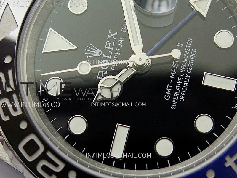 GMT-Master II 126710 BLNR Black Blue Ceramic 904L SS APSF 1:1 Best Edition Blue Dial On Oyster Bracelet VR3285 CHS