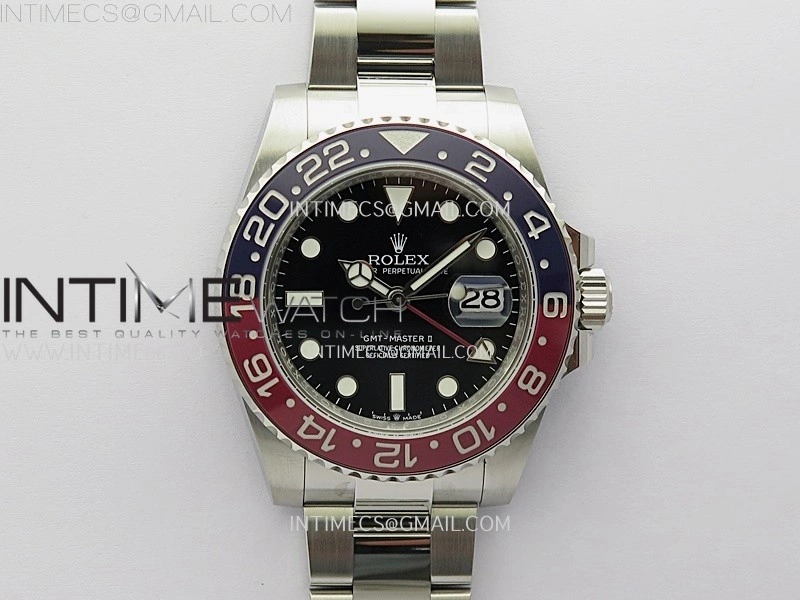GMT-Master II 126710 BLRO Red Blue Ceramic 904L SS APSF 1:1 Best Edition Blue Dial On Oyster Bracelet VR3285 CHS