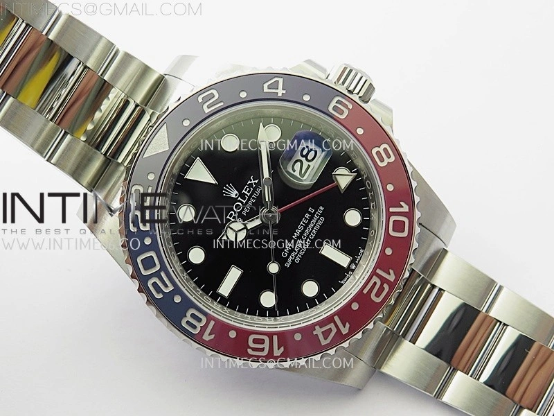 GMT-Master II 126710 BLRO Red Blue Ceramic 904L SS APSF 1:1 Best Edition Blue Dial On Oyster Bracelet VR3285 CHS