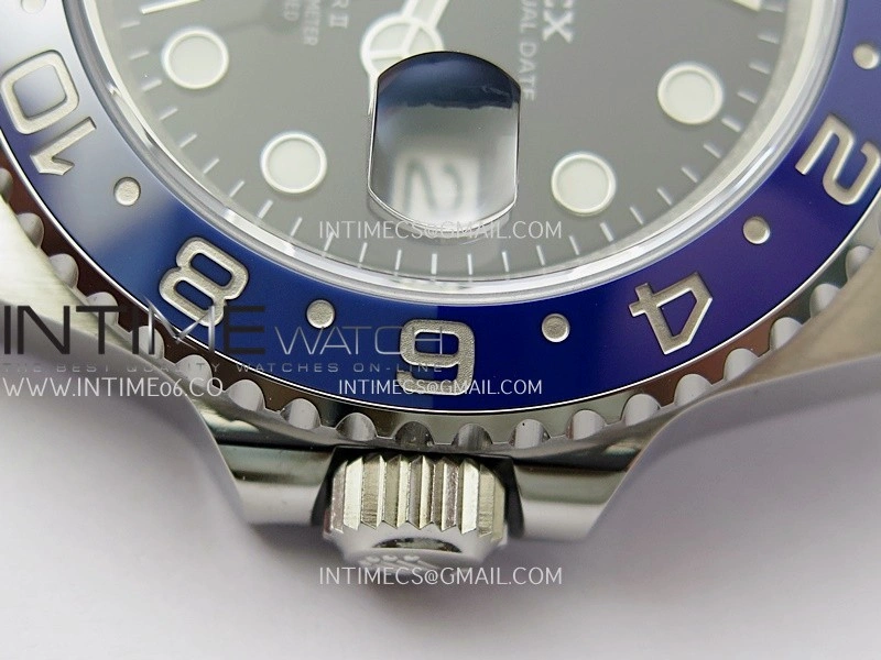 GMT Master II 126710 Dark Light Blue Ceramic 904L SS AR+F 1:1 Best Edition Blue Dial On Jubilee Bracelet DD3285 CHS