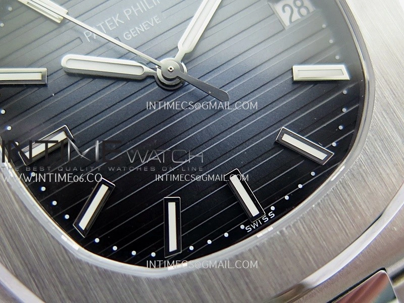 Nautilus 5711 1A GRF SS 1:1 Best Edition Blue Textured Dial On SS Bracelet Asian 26-330