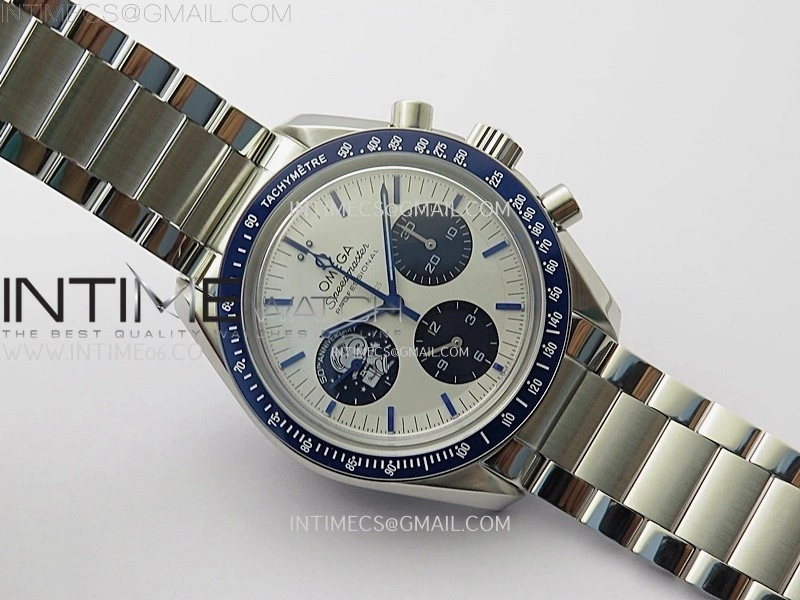 Speedmaster Professional "Silver Snoopy Award" 50th Anniversary N1F 1:1 Best Edition A3861 on Style01 Bracelet