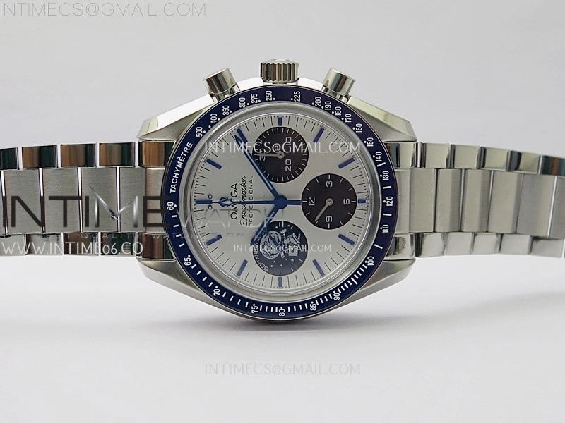 Speedmaster Professional "Silver Snoopy Award" 50th Anniversary N1F 1:1 Best Edition A3861 on Style01 Bracelet
