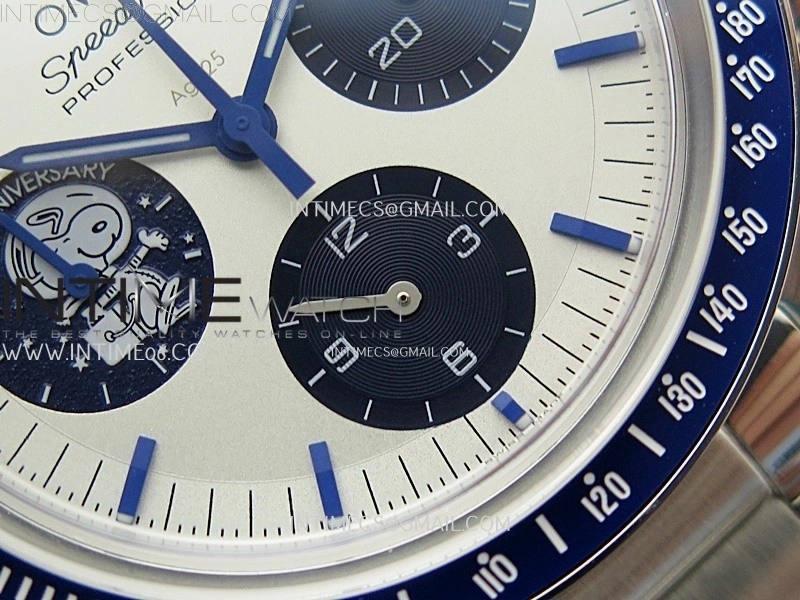 Speedmaster Professional "Silver Snoopy Award" 50th Anniversary N1F 1:1 Best Edition A3861 on Style01 Bracelet